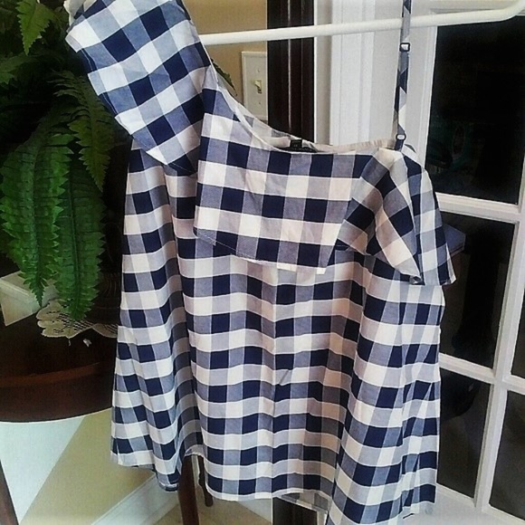 Lane Bryant Tops - Summer Lane Bryant One Shoulder Blouse 22W NWT!